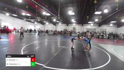 98 lbs Quarterfinal - Darion Chavez, Mini Avengers vs William Graziano, Carlsbad Combat WC