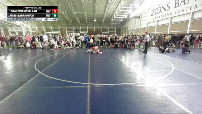 118 lbs 5th Place Match - Brayden McMillan, Team Prestige Wrestling vs James Barrington, Timpanogos Wrestling