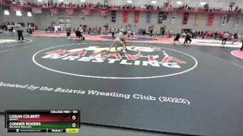 184 lbs Champ. Round 2 - Logan Colbert, Quincy vs Conner Rogers, Baldwin Wallace