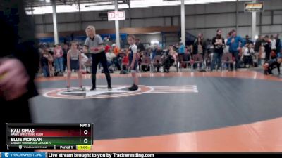 66-75 lbs Round 1 - Kali Simas, Hawk Wrestling Club vs Ellie Morgan, Legacy Wrestling Academy