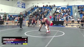 124 lbs Semifinal - Herminia Estrada, Mt. San Antonio College vs Ivana Boulter, Palomar College