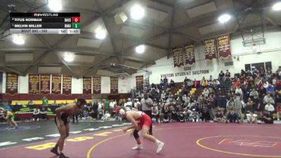 165 lbs Quarterfinal - Melvin Miller, Bishop McCort vs Titus Norman, Baylor School