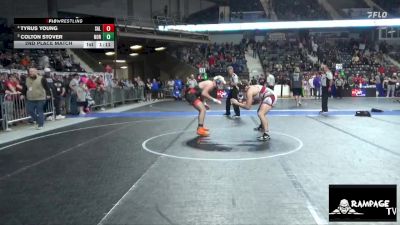 215 lbs 2nd Place Match - Colton Stover, Norton vs Tyrus Young, Salina