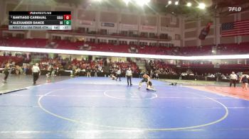 150 True 6th 1st Place Match - Santiago Carbajal, Columbia vs Alexander Dance, Bishop Kelly