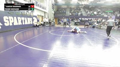 144 lbs Cons. Round 4 - Hunter Branning, University High vs Fisher Whitaker, Columbia Falls