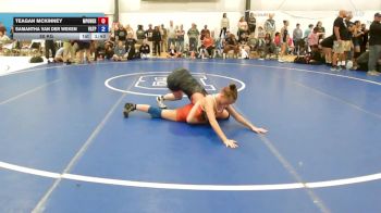 50 kg 3rd Place - Teagan McKinney, MPOWER Girls Wrestling Club - W vs Samantha Van Der Weken, Virginia Team Predator - W