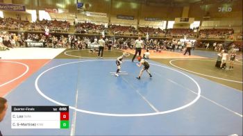 50 lbs Quarterfinal - Corbin Lee, Duran WC vs Carter Shanley-Martinez, Steel City Reloaded WC