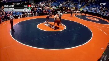 215 lbs Quarterfinals (8 Team) - Matt Carver, Schaumburg (H.S.) vs Joseph Favia, Aurora (Marmion Academy)