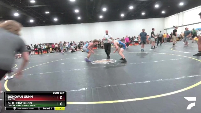 138 lbs Quarterfinal - Donovan Gunn, Sly Fox vs Seth Mayberry, Carter ...