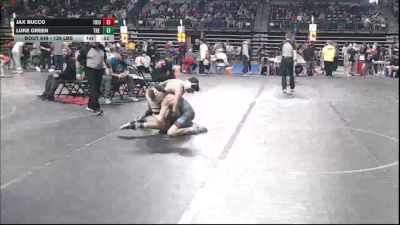 126 lbs Quarterfinal - Jax Bucco, Triumph Trained vs Luke Green, The Mat Club
