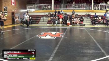 197 lbs Semifinal - Matthew Ager, Southwestern Oregon Community College vs Kenneth Philllips, Snow
