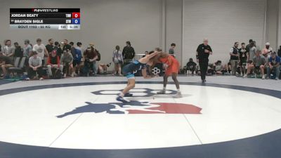 65 kg Champ. Rd Of 128 - Jordan Beaty, Team B1G Wrestling vs Brayden Sigle, Steller Trained Wrestling