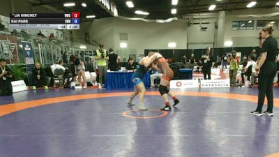 61kg Round 1 - Lia Hinchey, Wolverines Wrestling Club vs Kai Pare, Coast Wrestling RTC