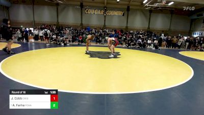 223 lbs Round Of 16 - Jayden Cobb, Crescent Valley (OR) vs Adam Farha, Poway