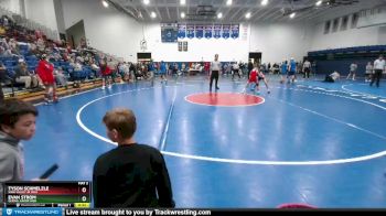 85 lbs 1st Place Match - Evan Strom, Gering Junior High vs Tyson Schmelzle, Sage Valley Jr High