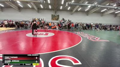 106 lbs Cons. Round 6 - Tony Tufano, Brighton vs Daniel Jordan, Bennett