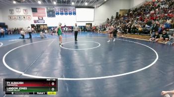 132 lbs Champ. Round 1 - Landon Jones, Lander Valley vs Ty Albaugh, Torrington