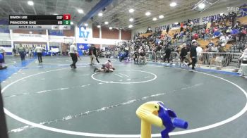 126 lbs Cons. Round 1 - Simon Lee, Crespi vs Princeton Ong, Webb