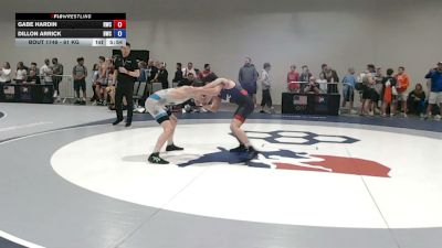 61 kg Cons. Sub-rd Of 64 - Gabe Hardin, Rattler Wrestling Club vs Dillon Arrick, Bearcat Wrestling Club