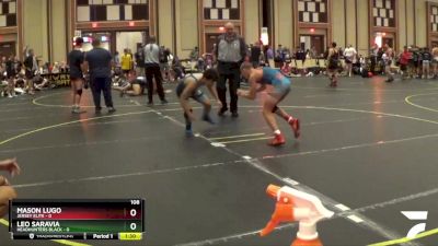 108 lbs Finals (8 Team) - Leo Saravia, Headhunters Black vs Mason Lugo, Jersey Elite