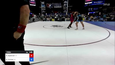 215 lbs Cons 16 #1 - ASyiah Spencer, OK vs Angel Huizar, WA