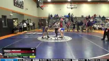 137 lbs 3rd Place Match - Kindall Merchant, Florence vs Jackson Weathers, Chelsea Middle School