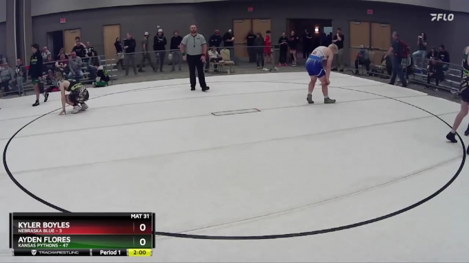 178 lbs Round 3 (8 Team) - Ayden Flores, Kansas Pythons vs Kyler Boyles ...
