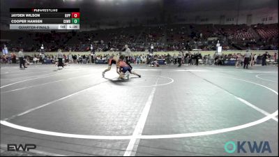 140 lbs Quarterfinal - Jayden Wilson, Kipp Tulsa vs Cooper Hansen, Cowboy Wrestling Club