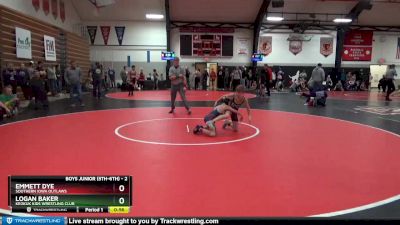 2 lbs Round 3 - Emmett Dye, Southern Iowa Outlaws vs Logan Baker, Keokuk Kids Wrestling Club