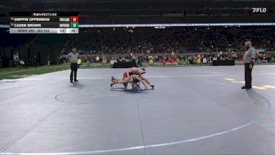 D3-144 lbs 5th Place Match - Caden Brown, Hopkins vs Griffin Opperman, Portland