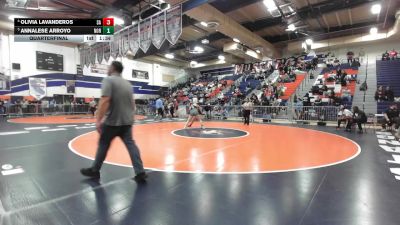 145 lbs Quarterfinal - Annalese Arroyo, Norco vs Olivia Lavanderos, Santa Ana
