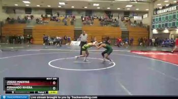 106 lbs Champ. Round 2 - Fernando Rivera, Holtville vs Josiah Maestas, Slam Academy