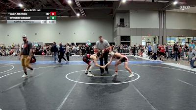 130 lbs Cons. Round 2 - Jack Haynes, Emporia vs Westin Wright, KS Thunderstruck