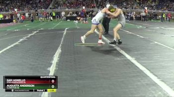 D1-138 lbs Quarterfinal - Sam Agnello, Utica Eisenhower HS vs Augusta Anderson, Clarkston HS