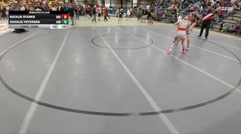 91 lbs Cons. Semi - Natalie Starks, Heights Wrestling Club vs Charlie Petersen, American Outlaws Wrestling