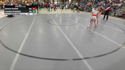 91 lbs Cons. Semi - Natalie Starks, Heights Wrestling Club vs Charlie Petersen, American Outlaws Wrestling