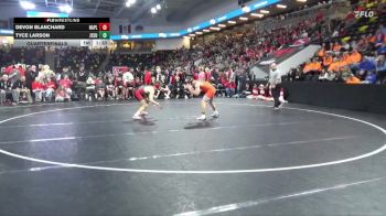 157 lbs Quarterfinal - Devon Blanchard, Nashua-Plainfield vs Tyce Larson, Jesup