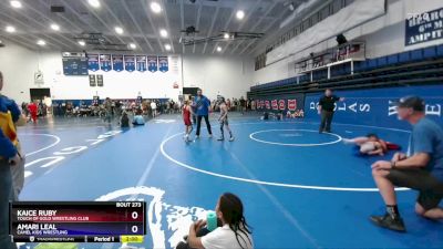 82 lbs Round 1 - Kaice Ruby, Touch Of Gold Wrestling Club vs Amari Leal, Camel Kids Wrestling