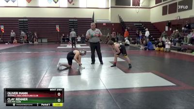 J-18 lbs 5th Place Match - Clay Renner, USA MAT CLUB vs Oliver Mann, Waverly Area Wrestling Club