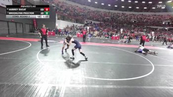 118 lbs Cons. Round 2 - BrookLynn Proctor, Ashland vs Aubrey Ducat, Kewaunee