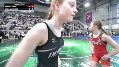 U15 Women - 42 lbs Champ. Round 2 - Maisie Elliott, WA vs Piper Phillips, IA
