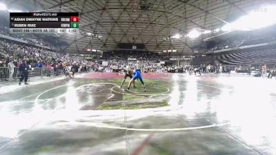 Boys 3A 120 lbs Champ. Round 2 - Ruben Ruiz, Federal Way vs Asiah Dwayne Watkins, Rainier Beach