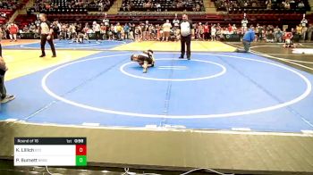 61 lbs Round Of 16 - Kaycen Lillich, Grove Takedown Club vs Pierce Burnett, Broken Arrow Wrestling Club