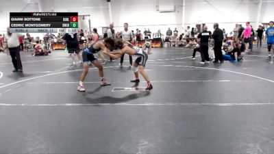 132 lbs Round 2 (4 Team) - Gianni Bottone, Reverence United Black vs Cedric Montgomery, Storm Wrestling Center B