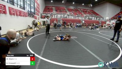 58 lbs Rr Rnd 3 - Myrakle Stark, Ponca City Wildcat Wrestling vs Addisyn Crossett, Choctaw Ironman Youth Wrestling