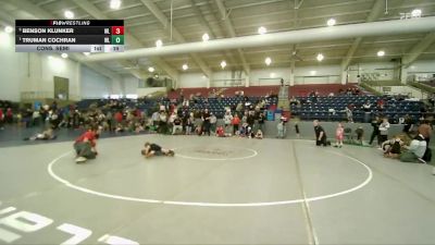 52 lbs Cons. Semi - Truman Cochran, Uintah Wrestling vs Benson Klunker, RWC - Roy Wrestling Club