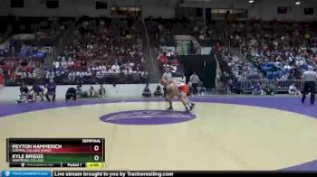 184 lbs Semifinal - Kyle Briggs, Wartburg College vs Peyton Hammerich, Central College (Iowa)