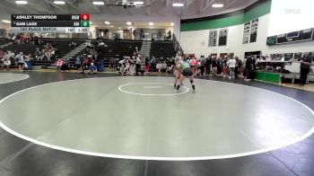 145 lbs 1st Place Match - Ashley Thompson, Rogers High School Wrestling vs Sam Lage, Blair Oaks Wrestling