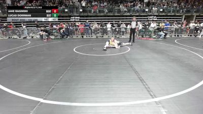 100 lbs Round Of 16 - Jake Baginski, Montville vs Lucas Dorrman, Buxton (NJ)