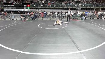 100 lbs Round Of 16 - Jake Baginski, Montville vs Lucas Dorrman, Buxton (NJ)